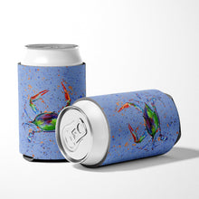 Load image into Gallery viewer, Crab on blue Can or Bottle Beverage Insulator Hugger