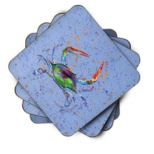 Load image into Gallery viewer, Crab Coasters - Set of 4 Lightweight Foam, Absorbent Drink Coasters