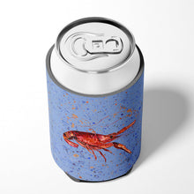 Load image into Gallery viewer, Crawfish on blue Can or Bottle Beverage Insulator Hugger