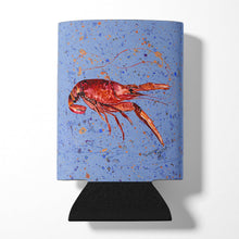 Load image into Gallery viewer, Crawfish on blue Can or Bottle Beverage Insulator Hugger