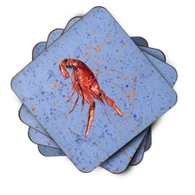 Load image into Gallery viewer, Crawfish Coasters - Set of 4 Lightweight Foam, Absorbent Drink Coasters