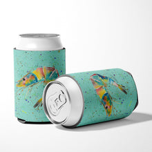 Load image into Gallery viewer, Shrmip on Teal Can or Bottle Beverage Insulator Hugger