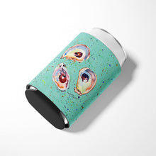 Load image into Gallery viewer, Oyster  on Teal Can or Bottle Beverage Insulator Hugger