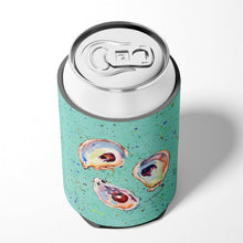 Load image into Gallery viewer, Oyster  on Teal Can or Bottle Beverage Insulator Hugger