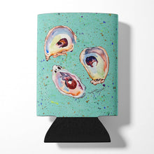 Load image into Gallery viewer, Oyster  on Teal Can or Bottle Beverage Insulator Hugger