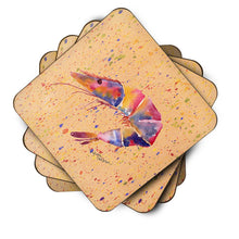 Load image into Gallery viewer, Shrimp Coasters - Set of 4 Lightweight Foam, Absorbent Drink Coasters
