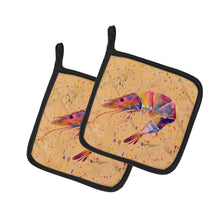 Load image into Gallery viewer, Shrimp Pot Holders - Set of 2 Decorative Kitchen Helpers | Made in the USA 8465PTHD