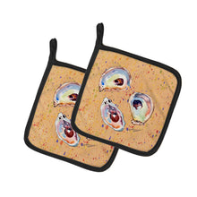 Load image into Gallery viewer, Oyster Pot Holders - Set of 2 Decorative Kitchen Helpers | Made in the USA 8466PTHD