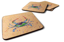 Load image into Gallery viewer, Crab Coasters - Set of 4 Lightweight Foam, Absorbent Drink Coasters