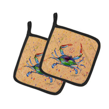 Load image into Gallery viewer, Crab Pot Holders - Set of 2 Decorative Kitchen Helpers | Made in the USA 8467PTHD