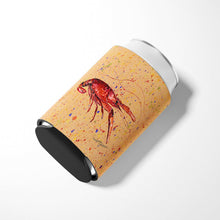 Load image into Gallery viewer, Crawfish on Coral Can or Bottle Beverage Insulator Hugger
