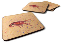 Load image into Gallery viewer, Crawfish Coasters - Set of 4 Lightweight Foam, Absorbent Drink Coasters