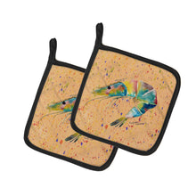 Load image into Gallery viewer, Shrimp Pot Holders - Set of 2 Decorative Kitchen Helpers | Made in the USA 8469PTHD