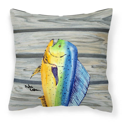 Mahi Mahi Dolphin Fish Throw Pillow - 14x14 Decorative Pillow – Art for Your Home & Patio 8470PW1414
