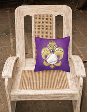Load image into Gallery viewer, Tiger Fleur de lis Baseball Throw Pillow - 14x14 Decorative Pillow – Art for Your Home &amp; Patio 8476PW1414