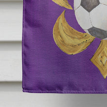 Load image into Gallery viewer, Tiger Soccer  Fleur de lis Flag Canvas House Size