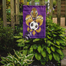 Load image into Gallery viewer, Tiger Soccer  Fleur de lis Garden Flag – Decorative Outdoor Yard Flag