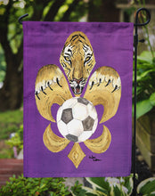 Load image into Gallery viewer, Tiger Soccer  Fleur de lis Garden Flag – Decorative Outdoor Yard Flag