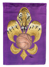 Load image into Gallery viewer, Tiger Soccer  Fleur de lis Garden Flag – Decorative Outdoor Yard Flag