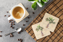 Load image into Gallery viewer, Tree - Palm Tree Coasters - Set of 4 Lightweight Foam, Absorbent Drink Coasters