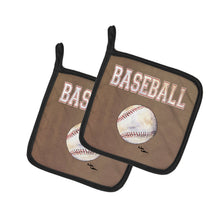 Load image into Gallery viewer, Baseball Pot Holders - Set of 2 Decorative Kitchen Helpers | Made in the USA 8485PTHD