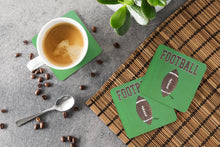 Load image into Gallery viewer, Football Coasters - Set of 4 Lightweight Foam, Absorbent Drink Coasters
