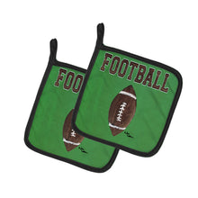 Load image into Gallery viewer, Football Pot Holders - Set of 2 Decorative Kitchen Helpers | Made in the USA 8487PTHD