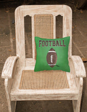 Load image into Gallery viewer, Football   Canvas Throw Pillow - 14x14 Decorative Pillow – Art for Your Home &amp; Patio