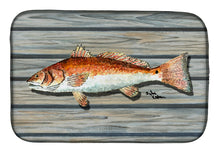 Load image into Gallery viewer, Red Fish Dish Drying Mat – Absorbent, Artistic Kitchen Essentials 8489DDM