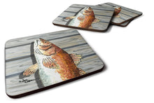 Load image into Gallery viewer, Red Fish Coasters - Set of 4 Lightweight Foam, Absorbent Drink Coasters