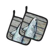 Load image into Gallery viewer, Fish Mullet Pot Holders - Set of 2 Decorative Kitchen Helpers | Made in the USA 8490PTHD
