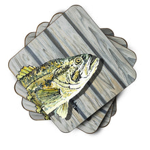 Load image into Gallery viewer, Small Mouth Bass Coasters - Set of 4 Lightweight Foam, Absorbent Drink Coasters