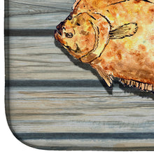 Load image into Gallery viewer, Fish Flounder Dish Drying Mat – Absorbent, Artistic Kitchen Essentials 8495DDM