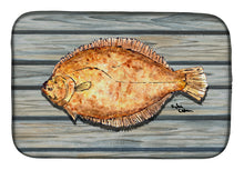 Load image into Gallery viewer, Fish Flounder Dish Drying Mat – Absorbent, Artistic Kitchen Essentials 8495DDM