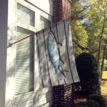 Load image into Gallery viewer, Fish Trout Flag Canvas House Size