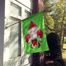Load image into Gallery viewer, Christmas Santa Fleur de lis Flag Canvas House Size