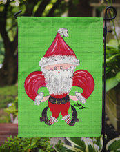 Load image into Gallery viewer, Christmas Santa Fleur de lis Garden Flag – Decorative Outdoor Yard Flag