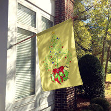 Load image into Gallery viewer, Christmas Tree Fleur de lis Flag Canvas House Size