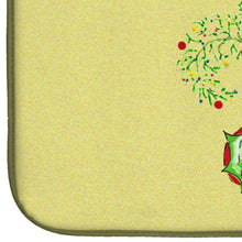 Load image into Gallery viewer, Christmas Tree Fleur de lis Dish Drying Mat – Absorbent, Artistic Kitchen Essentials 8501DDM