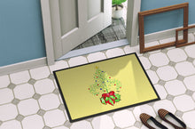 Load image into Gallery viewer, Christmas Tree Fleur de lis Doormat - 24x36 Decorative Floor Mat – Indoor/Outdoor Rug