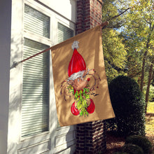 Load image into Gallery viewer, Christmas Reindeer Fleur de lis Flag Canvas House Size