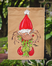 Load image into Gallery viewer, Christmas Reindeer Fleur de lis Garden Flag – Decorative Outdoor Yard Flag