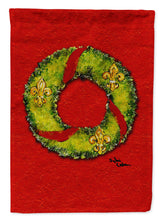 Load image into Gallery viewer, Christmas Wreath Fleur de lis Flag Canvas House Size