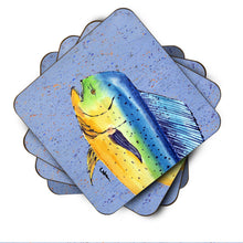Load image into Gallery viewer, Dolphin Mahi Mahi Coasters - Set of 4 Lightweight Foam, Absorbent Drink Coasters
