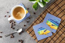 Load image into Gallery viewer, Dolphin Mahi Mahi Coasters - Set of 4 Lightweight Foam, Absorbent Drink Coasters