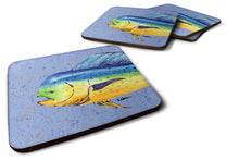 Load image into Gallery viewer, Dolphin Mahi Mahi Coasters - Set of 4 Lightweight Foam, Absorbent Drink Coasters