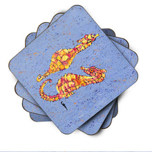 Load image into Gallery viewer, Seahorse Coasters - Set of 4 Lightweight Foam, Absorbent Drink Coasters