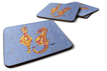 Load image into Gallery viewer, Seahorse Coasters - Set of 4 Lightweight Foam, Absorbent Drink Coasters
