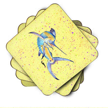 Load image into Gallery viewer, Sailfish Coasters - Set of 4 Lightweight Foam, Absorbent Drink Coasters