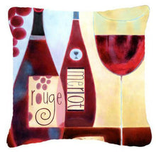 Load image into Gallery viewer, Wine Collection Rouge by Cathy Brear Canvas Decorative Pillow BCBR0069PW1414